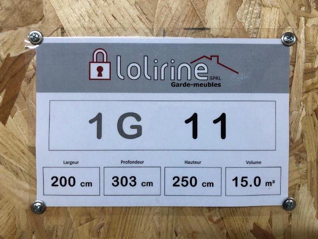 Garde-meuble Lolirine — Boninne (Namur)